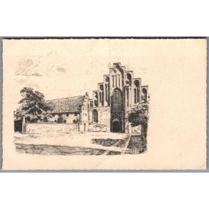 Chr. Tom Petersen - Helsing�r - ST. Maria Kloster og Kirke - Postkort - Ubrugt