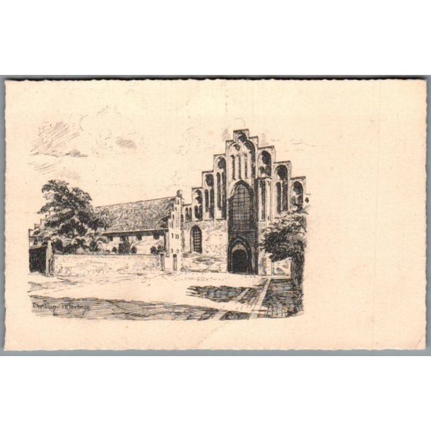 Chr. Tom Petersen - Helsing�r - ST. Maria Kloster og Kirke - Postkort - Ubrugt