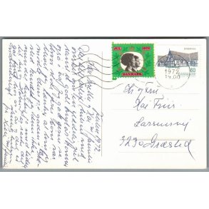 Julem�rke 1972 p� Postkort