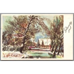 Julemrke 1973 p Postkort