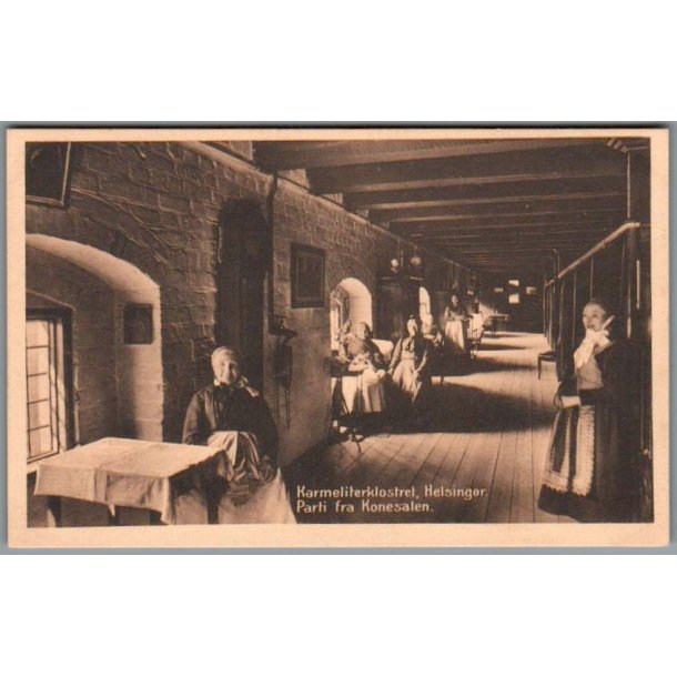 Karmeliterklosteret - Helsing�r - Parti fra Konesalen - Postkort -  Ubrugt