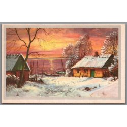 Julemrke 1971 p Postkort