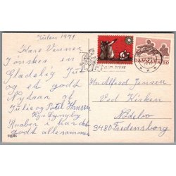 Julemrke 1971 p Postkort