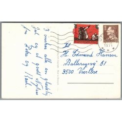 Julemrke 1971 p Postkort