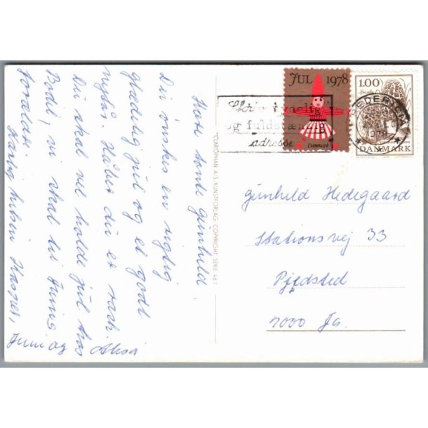 Julemrke 1978 p Postkort