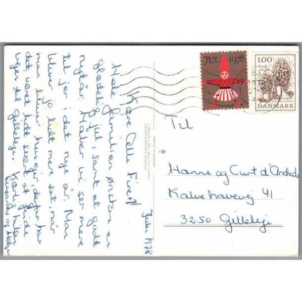 Julemrke 1978 p Postkort