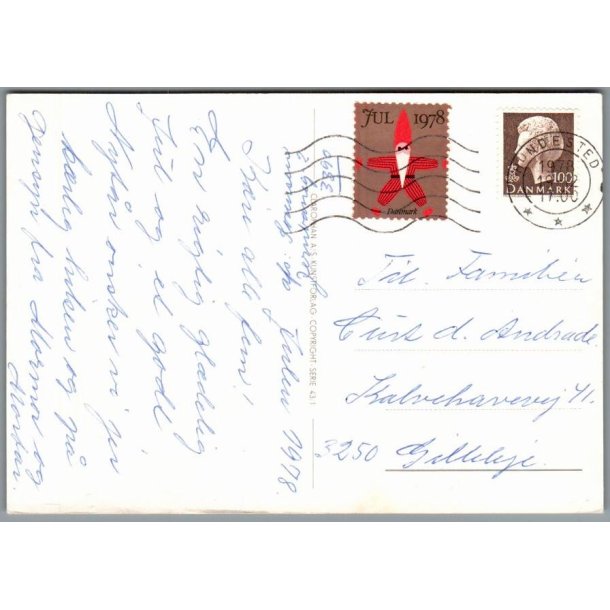 Julemrke 1978 p Postkort