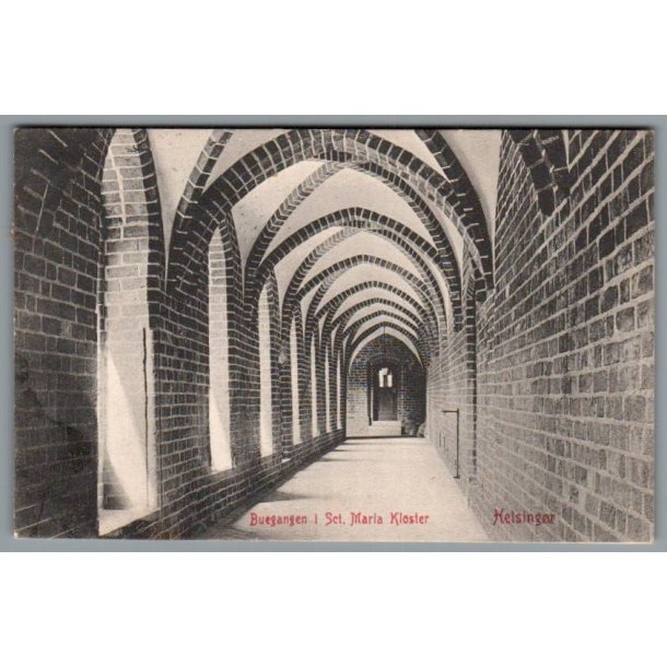 Buegangen i Sct. Maria Kloster - Helsing�r - Postkort - Brugt