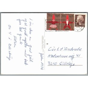 Julemrke 1978 p Postkort