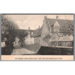 ST. Marie Pr�stegaard f�r Restaureringen 1900 - Postkort - Ubrugt