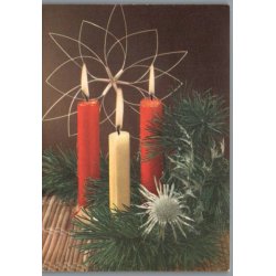 Julemrke 1977 p Postkort