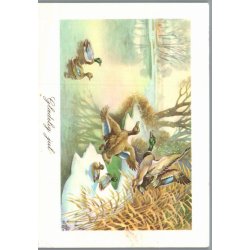 Julemrke 1977 p Postkort