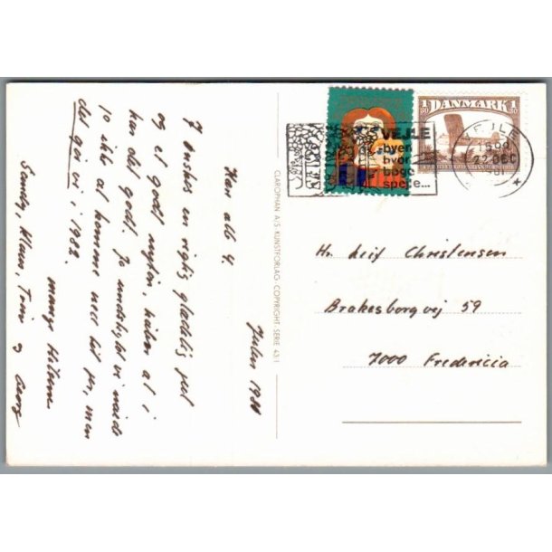 Julemrke 1981 p Postkort