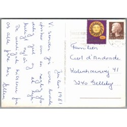 Julemrke 1981 p Postkort