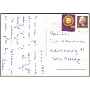 Julemrke 1981 p Postkort