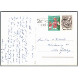 Julem�rke 1980 p� Postkort