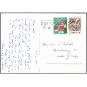 Julem�rke 1980 p� Postkort