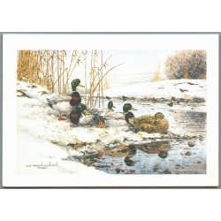 Julemrke 1990 p Postkort