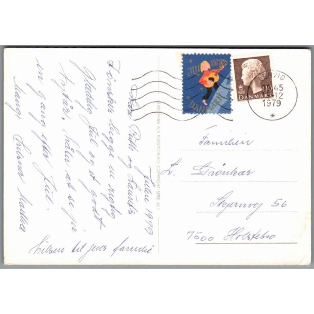 Julemrke 1979 p Postkort
