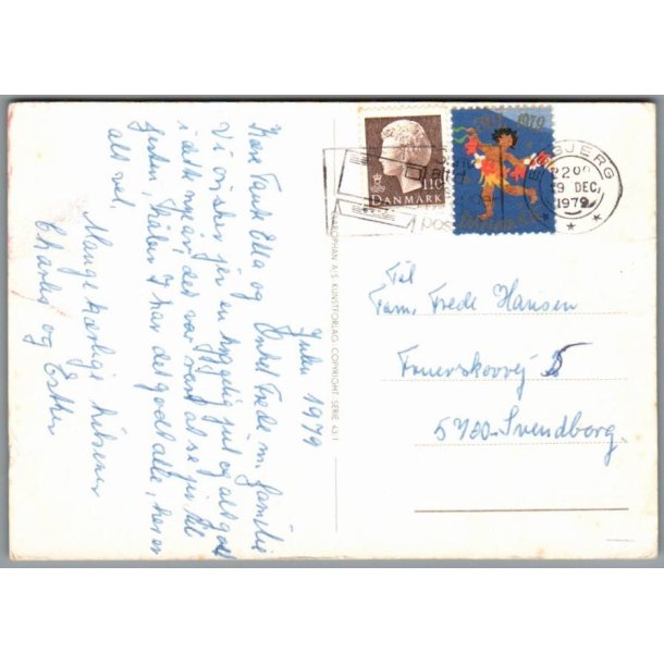 Julemrke 1979 p Postkort