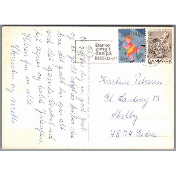 Julemrke 1979 p Postkort