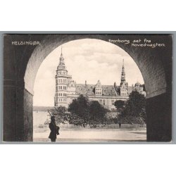 Helsing�r - Kronborg set fra Hovedvagten - Postkort - Brugt