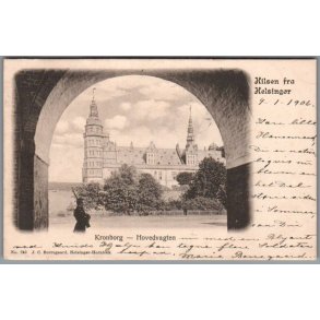 Hilsen fra Helsing�r - Kronborg - Hovedvagten - Postkort - Brugt