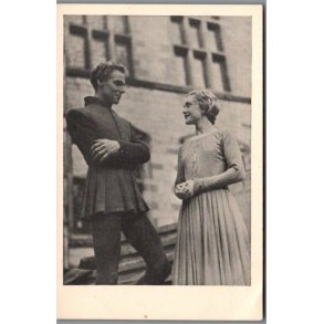 Kronborg Hamlet 1946 - Leartes Gunnar Simenstad - Ophelia Evy Engelsborg - Postkort - Ubrugt