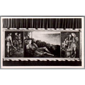 Maleri i Anledning af festspillene p� Kronborg Hamlet 1951 - Postkort - Ubrugt