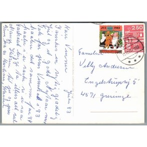 Julemrke 1983 p Postkort