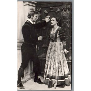 Kronborg Hamlet 1939 - Hamlet John Gielgud - Ophelia Fay Compton - Postkort - Ubrugt