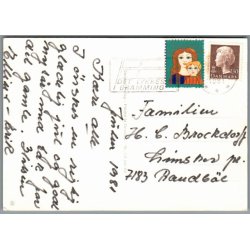 Julemrke 1981 p Postkort
