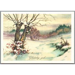 Julemrke 1986 p Postkort