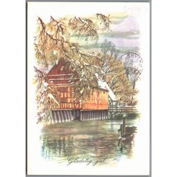 Julemrke 1986 p Postkort