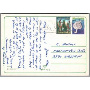 Julemrke 1986 p Postkort