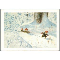 Julemrke 1984 p Postkort