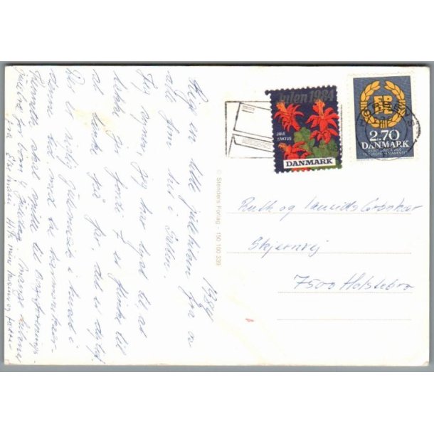 Julemrke 1984 p Postkort