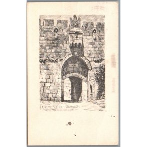 Holm, Peter  - Stefansporten - Jerusalem - Postkort  - Brugt