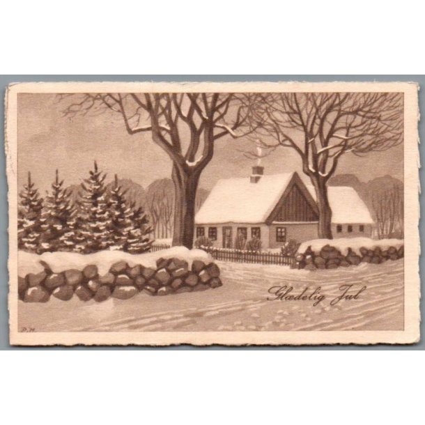 Holm, Peter  - Gl�delig Jul - Postkort  - Brugt