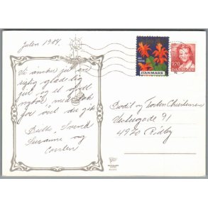Julemrke 1984 p Postkort