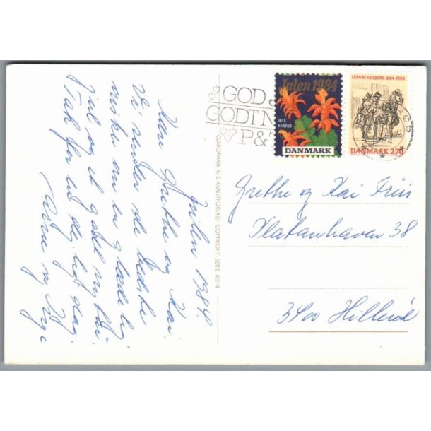 Julemrke 1984 p Postkort