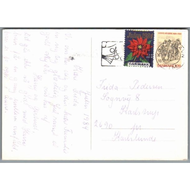 Julemrke 1984 p Postkort