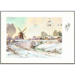 Julemrke 1990 p Postkort