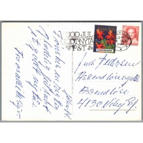 Julemrke 1990 p Postkort