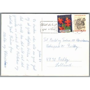 Julemrke 1990 p Postkort