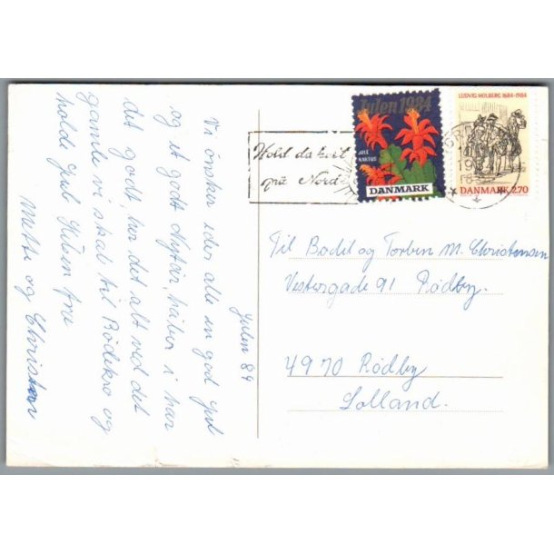 Julemrke 1990 p Postkort