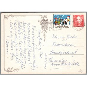 Julemrke 1990 p Postkort