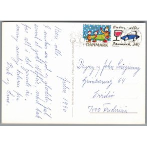 Julemrke 1990 p Postkort