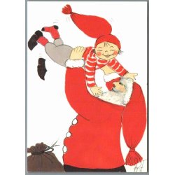 Julemrke 1990 p Postkort