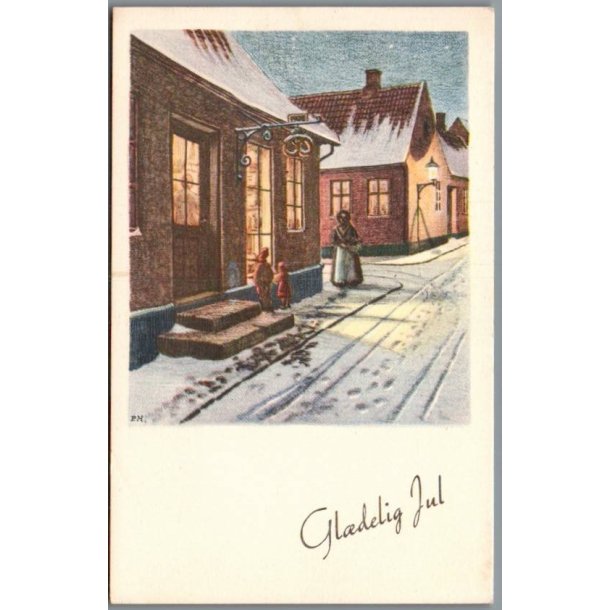 Holm, Peter  - Gl�delig Jul - Postkort  - Brugt